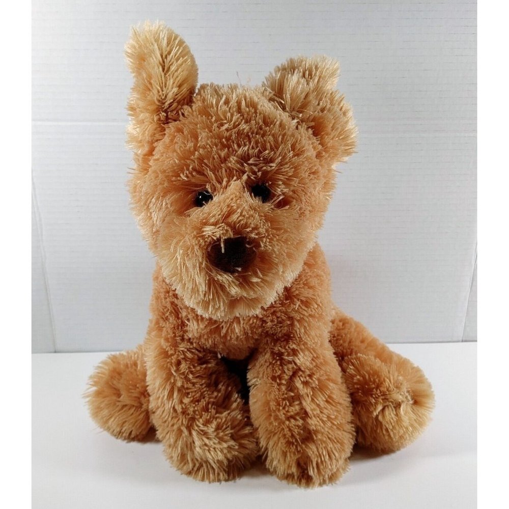 Gund Golden Retriever Puppy Dog Plush Sitting Floppy Ears Suede Nose  14”